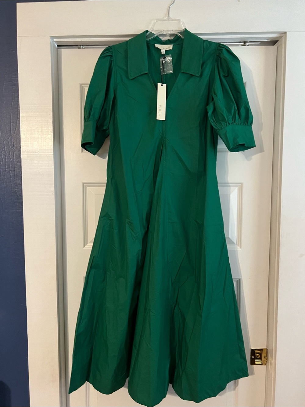 NWT Green Pinch Dress - Medium